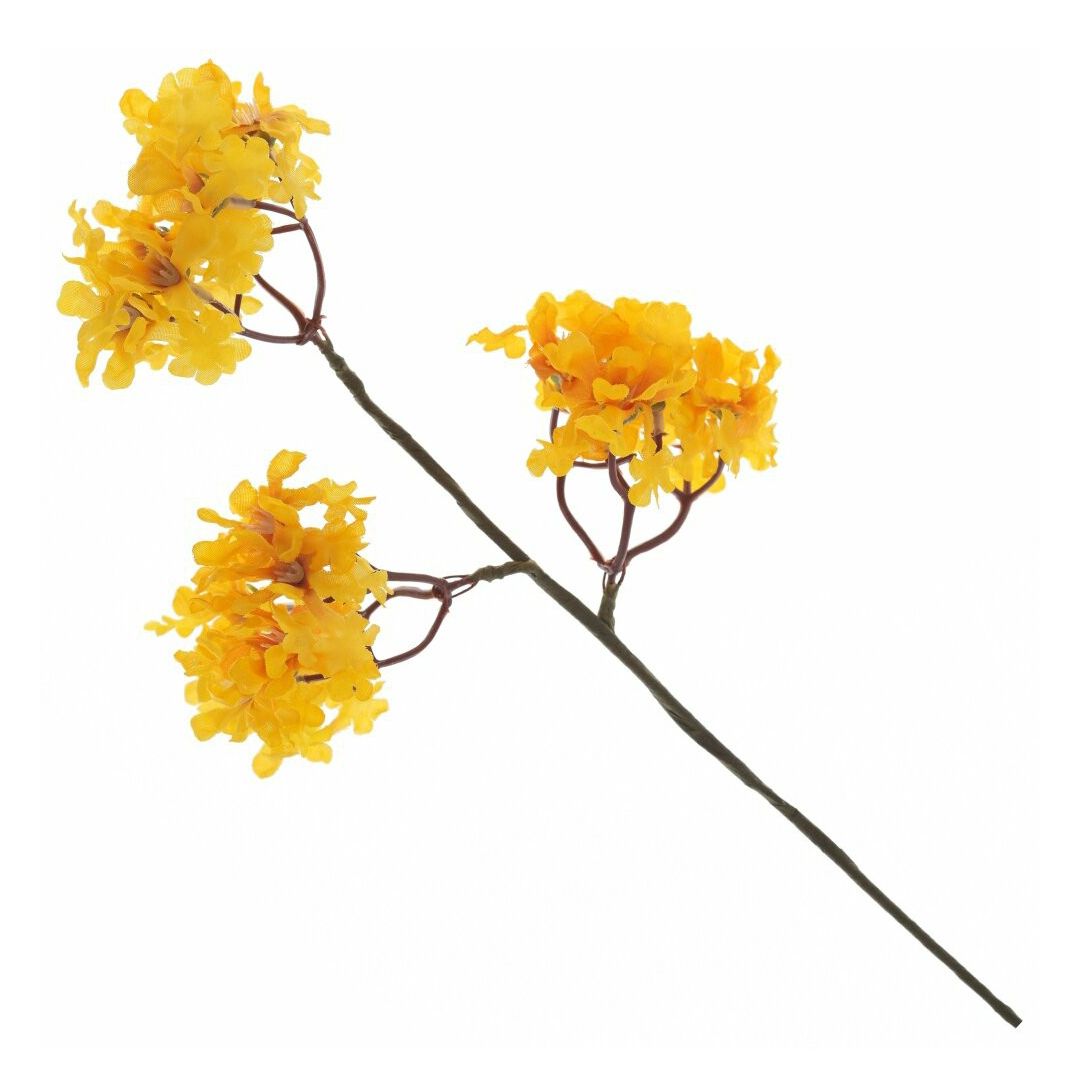 Искусственный цветок Пасхальный желтый 30 см