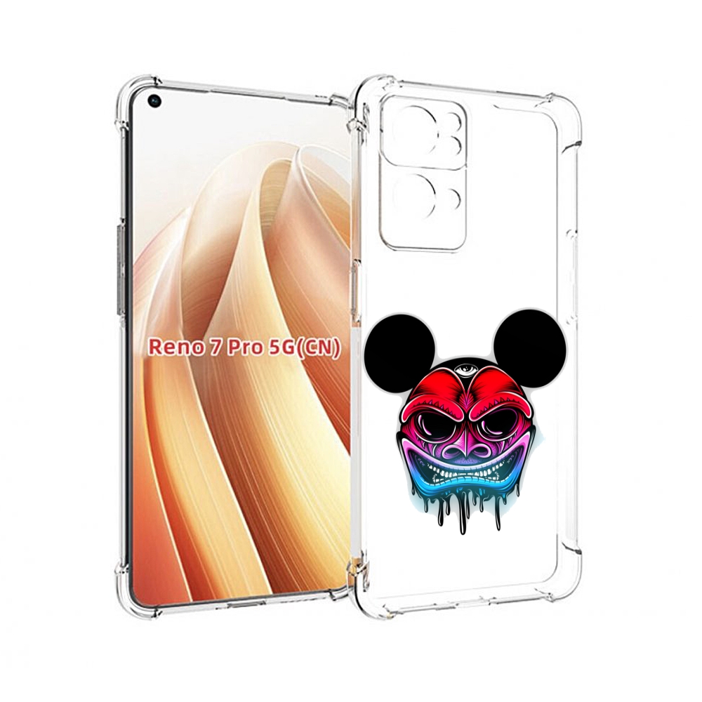 

Чехол MyPads микки в маске для OPPO Reno7 Pro 5G, Прозрачный, Tocco