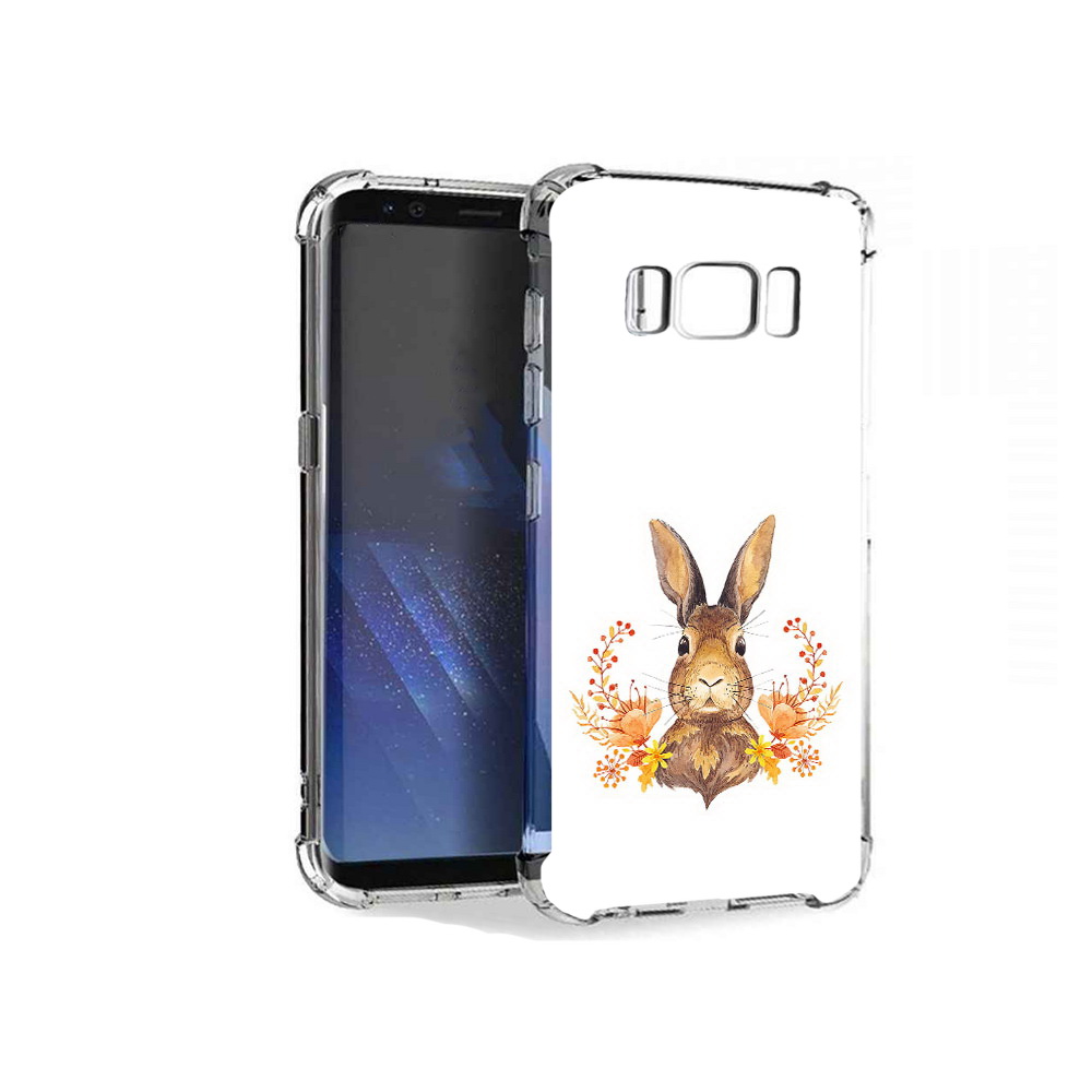 

Чехол MyPads Tocco для Samsung Galaxy S8+ зайка в цветах, Tocco