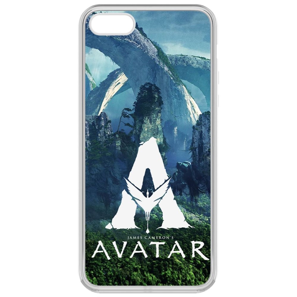 

Чехол-накладка кейс Аватар - Белое лого для iPhone 5S