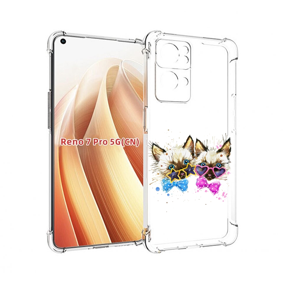 

Чехол MyPads милые котята для OPPO Reno7 Pro 5G, Прозрачный, Tocco