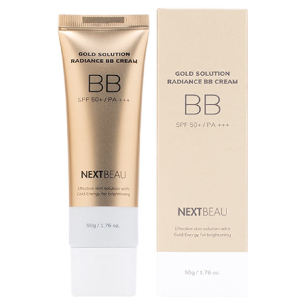 BB-крем для лица Nextbeau Gold Solution Radiance SPF50+/PA+++ тон 01 Light Beige, 50 г