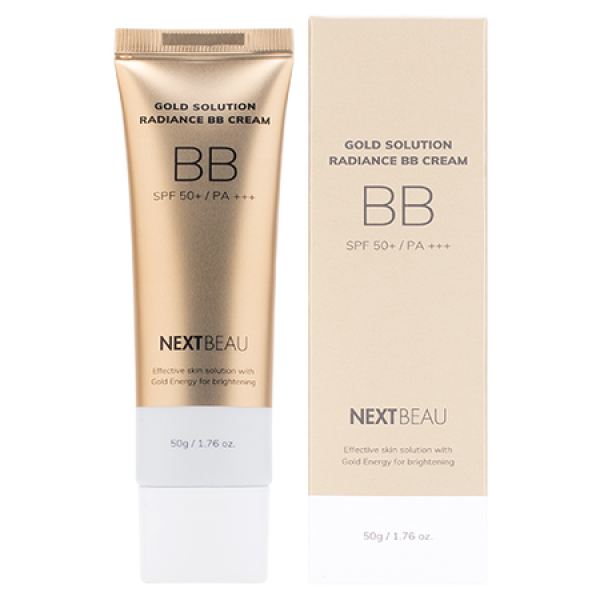 BB-крем для лица Nextbeau Gold Solution Radiance SPF50+/PA+++ тон 01 Light Beige, 50 г матирующий bb крем с золотом gold solution radiance cream spf50 pa 50г 02 natural beige