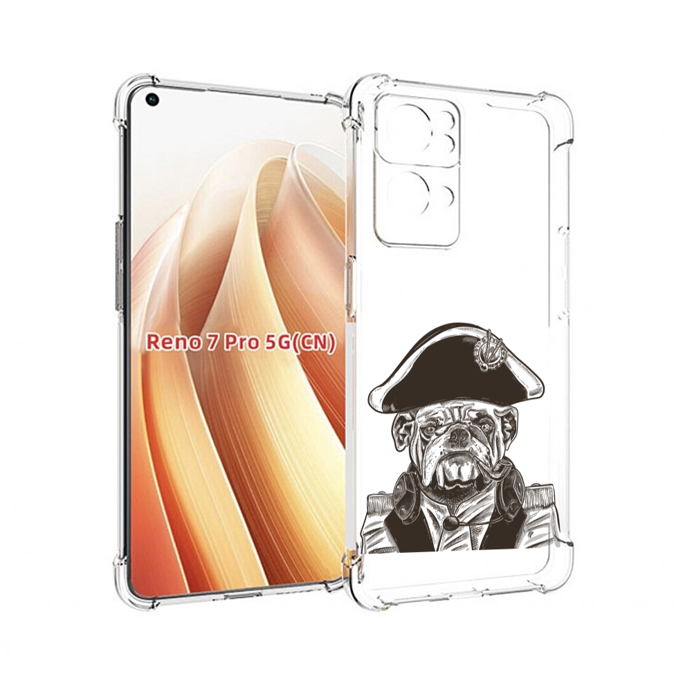 

Чехол MyPads мопс генерал для OPPO Reno7 Pro 5G, Прозрачный, Tocco