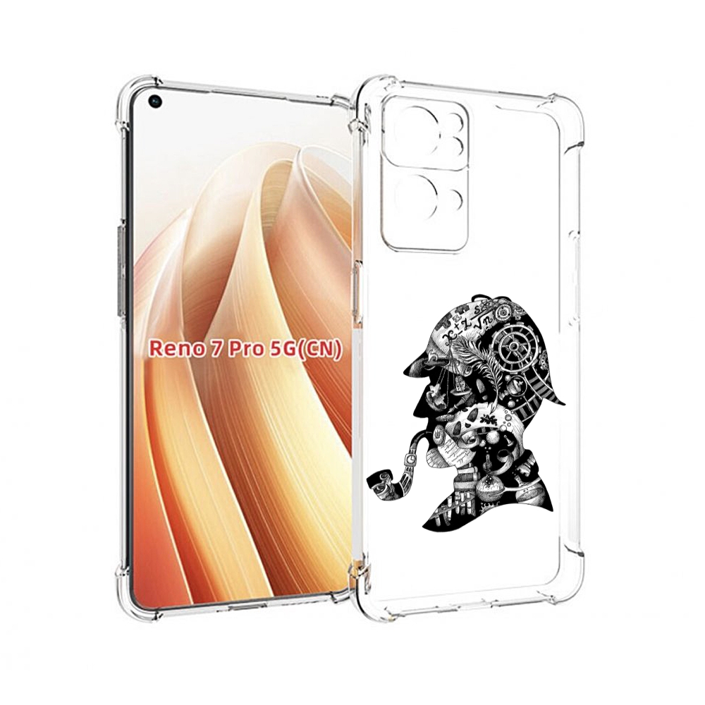 

Чехол MyPads мужчина с трубкой абстракция для OPPO Reno7 Pro 5G, Прозрачный, Tocco