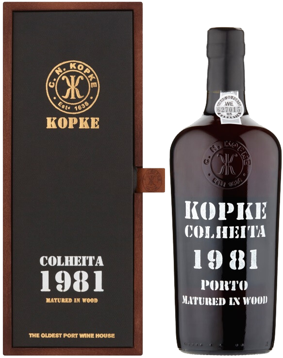 фото Портвейн kopke colheita porto 1981 (gift box) sogevinus fine wines