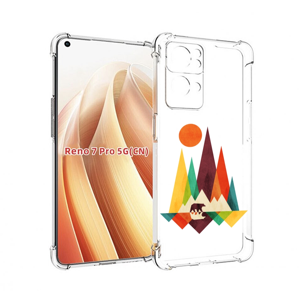 

Чехол MyPads нарисованные горы с медведем для OPPO Reno7 Pro 5G, Прозрачный, Tocco