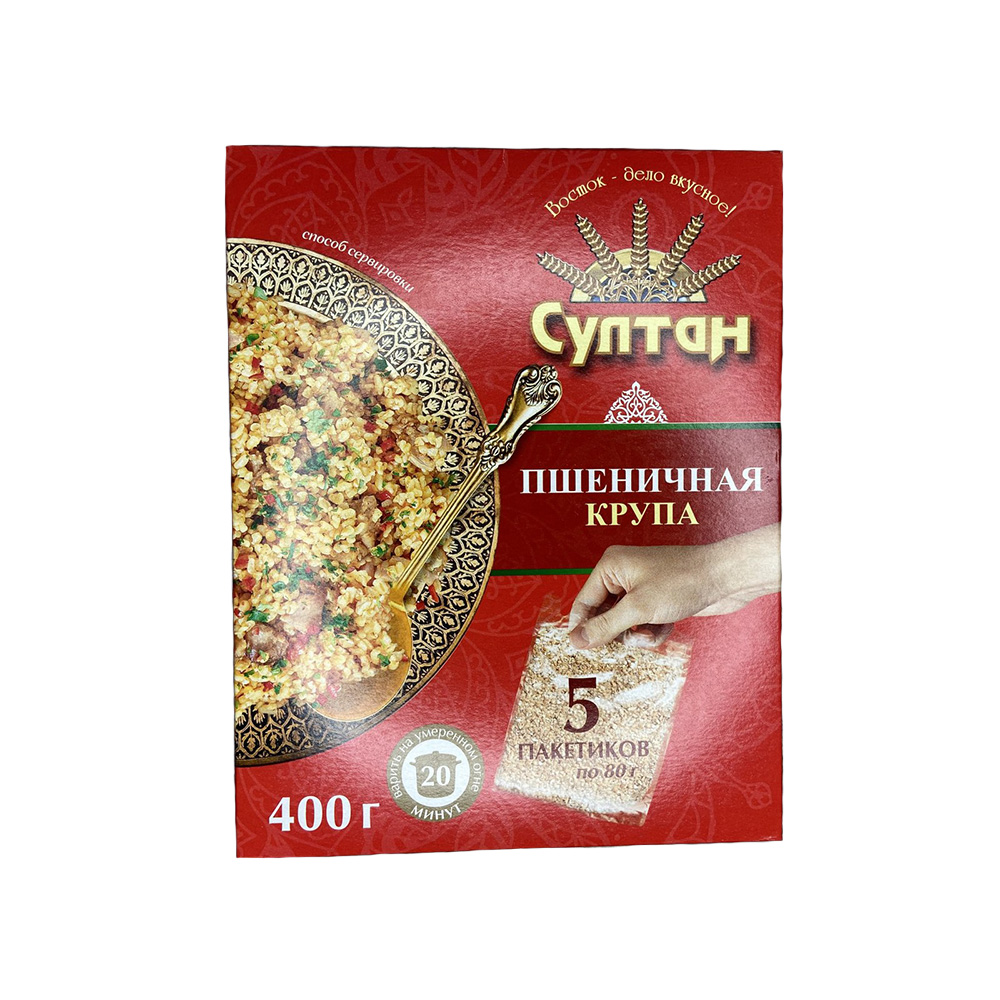 

Пшено Sultan цельное в пакетиках 5 шт х 80 г