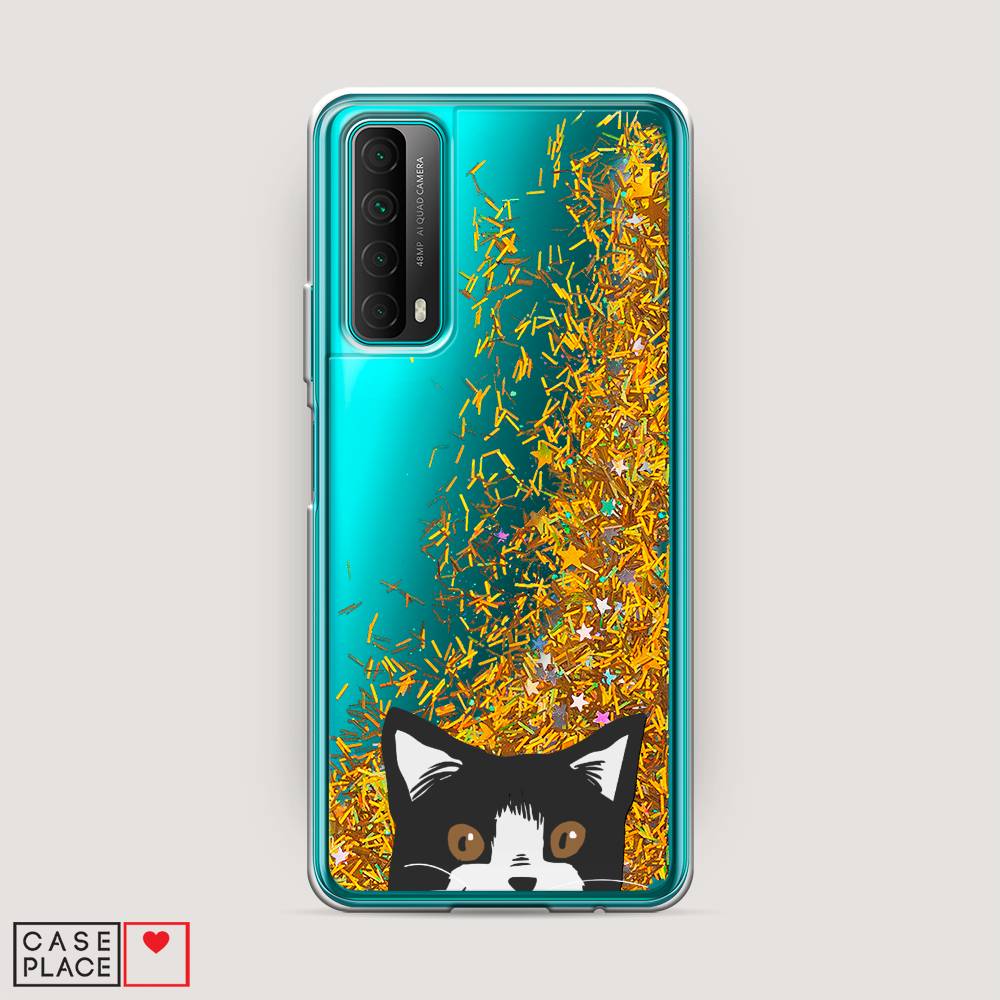 

Чехол Awog на Huawei P Smart 2021 "Подглядывающий кот", Разноцветный, 6104790-1