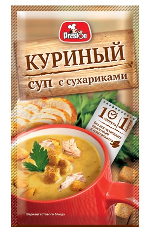

Быстросуп Preston Куриный с сухариками 16 г