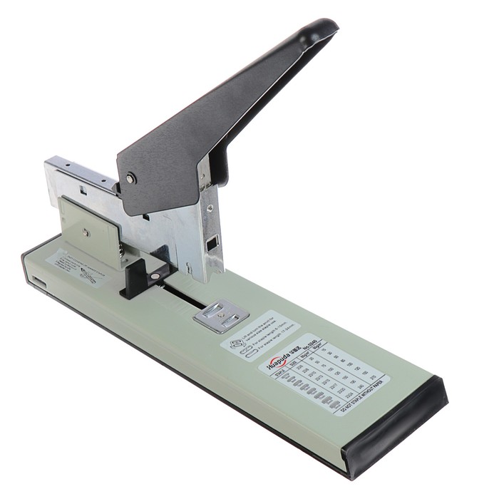 

Степлер №23 Большой, металлический, до 210 листов, цвет белый/чёрный