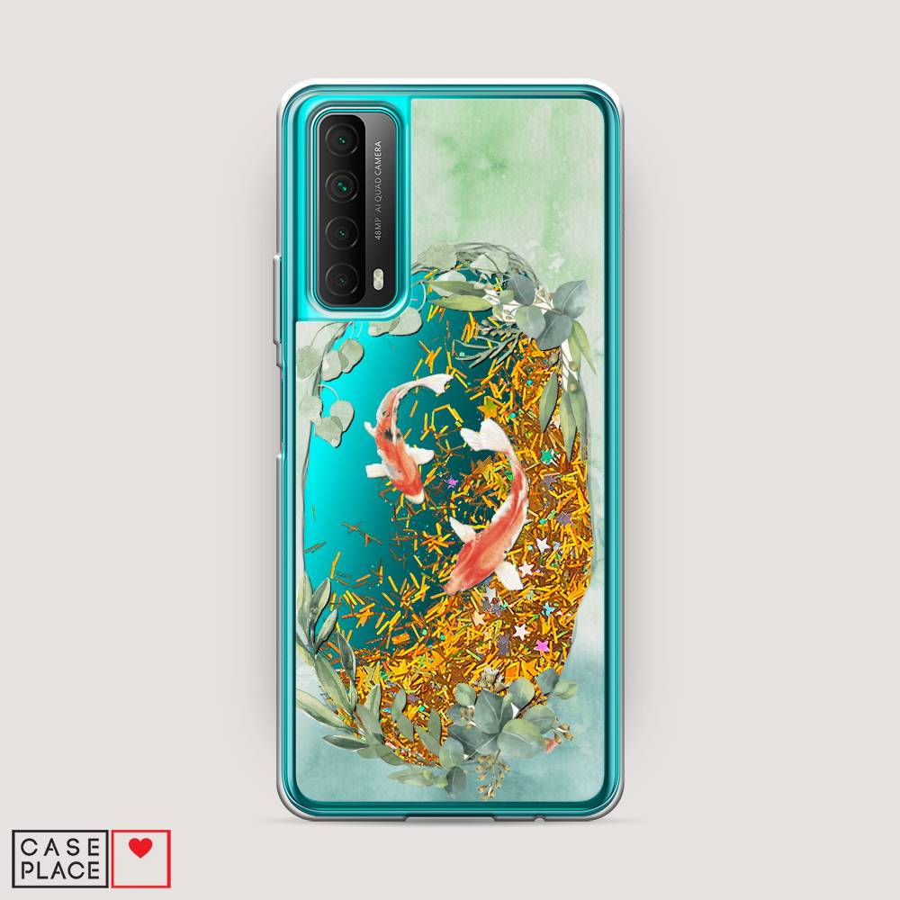 

Чехол Awog на Huawei P Smart 2021 "Две золотые рыбки", Разноцветный, 6104790-1