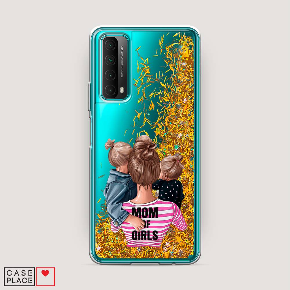 

Чехол Awog на Huawei P Smart 2021 "Mom of Girls", Разноцветный, 6104790-1