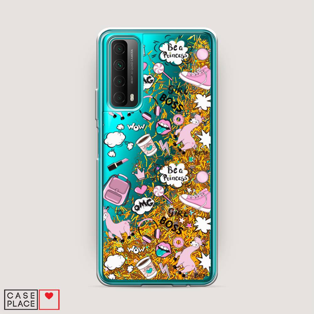 

Чехол Awog на Huawei P Smart 2021 "Стильная лама", Разноцветный, 6104790-1