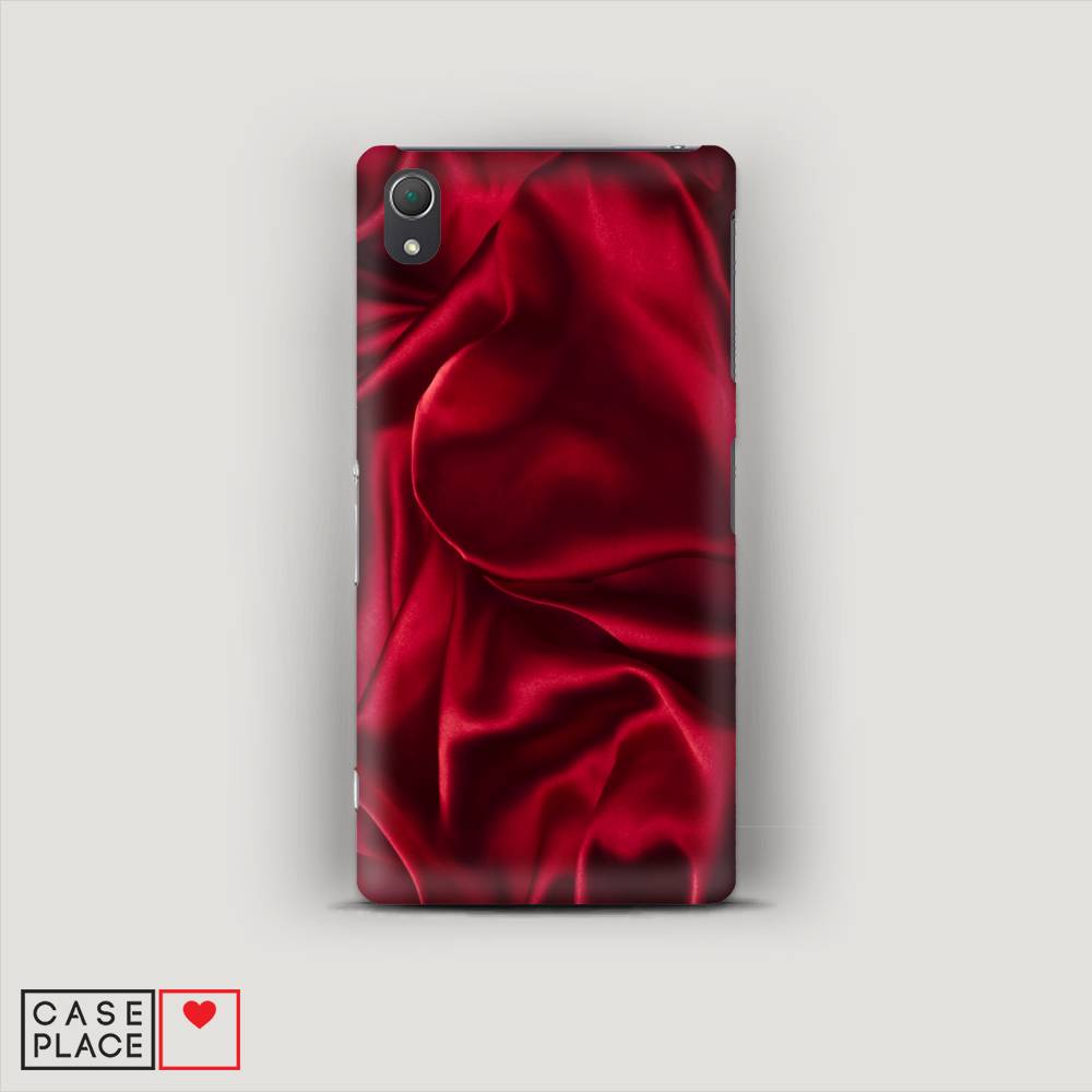 

Пластиковый чехол "Текстура красный шелк" на Sony Xperia Z2