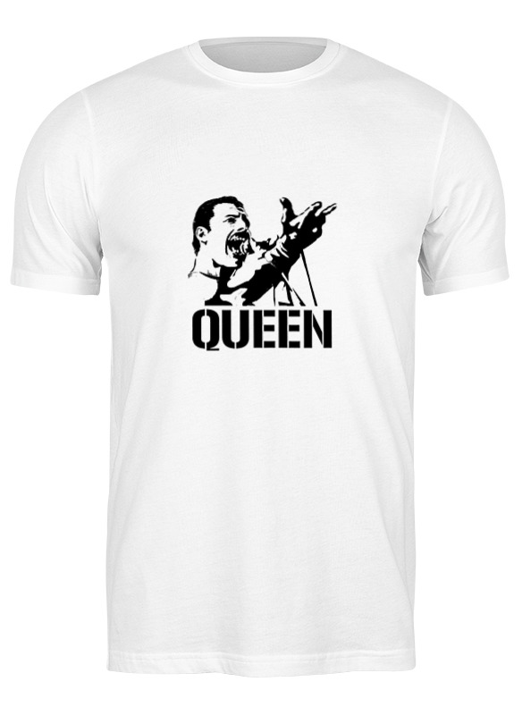 фото Футболка мужская printio freddie mercury - queen белая s