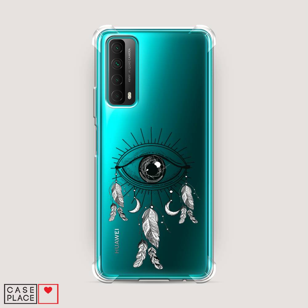 

Чехол Awog на Huawei P Smart 2021 "Всевидящее око-ловец снов", Разноцветный, 6104751-1