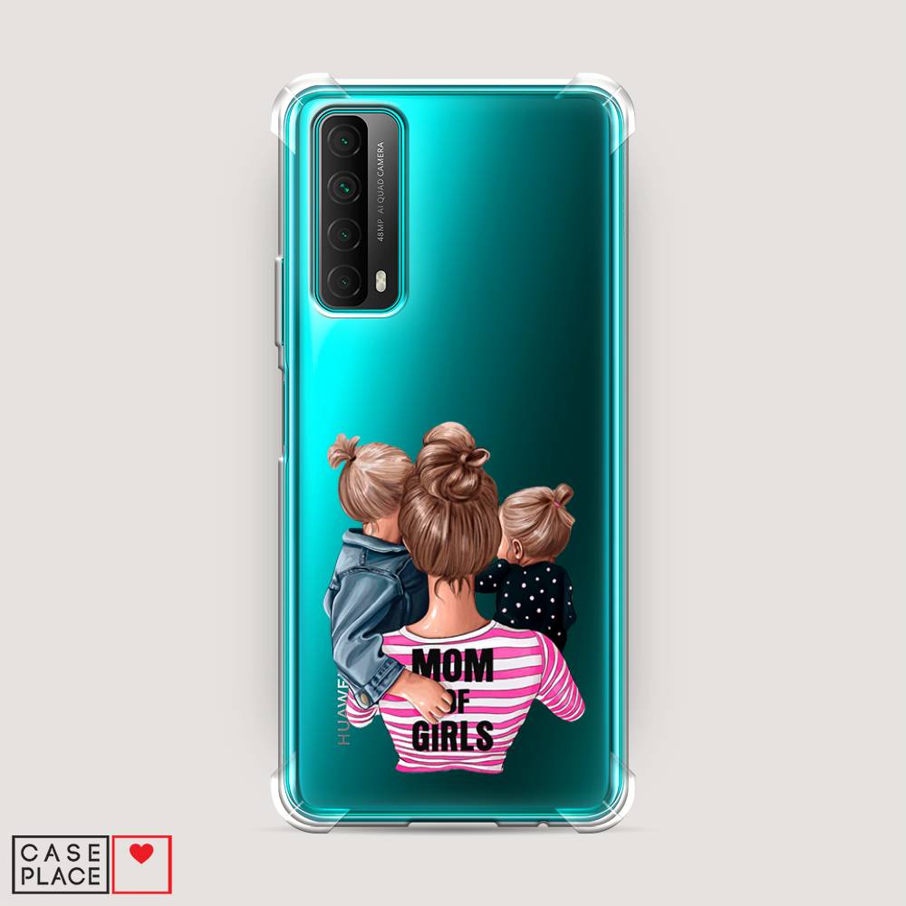 

Чехол Awog на Huawei P Smart 2021 "Mom of Girls", Разноцветный, 6104751-1