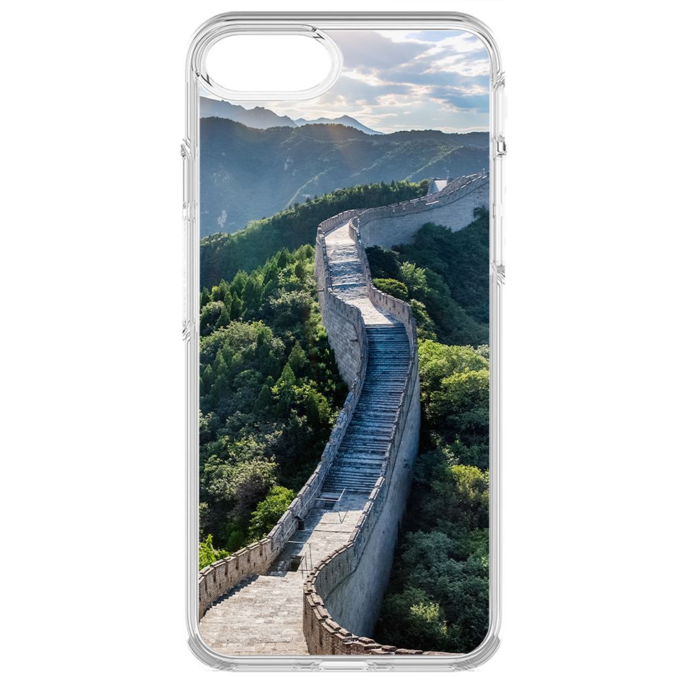 Чехол-накладка Krutoff Clear Case Китай, Великая Стена для iPhone 6S