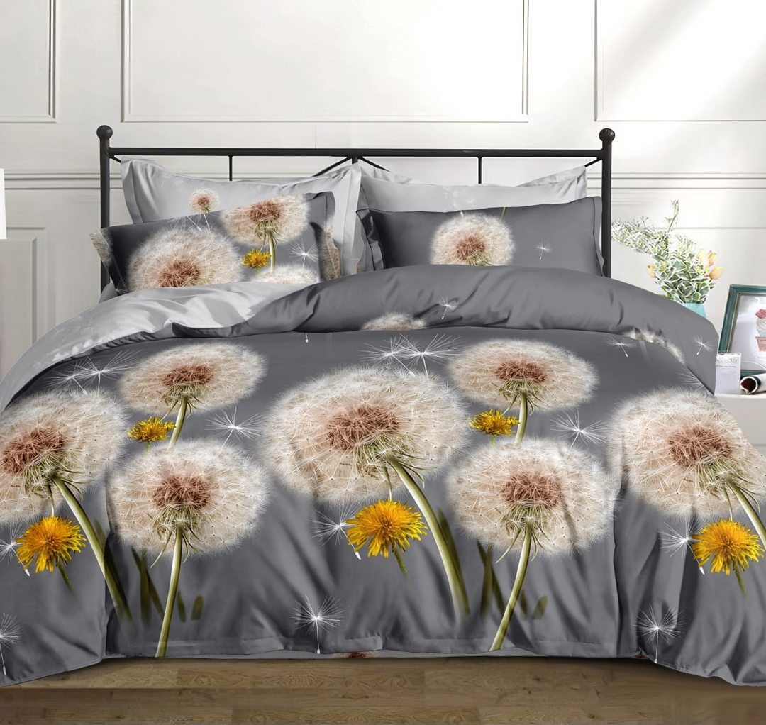 

Пододеяльник евро 200х220 см поплин Одуванчик 3D, Одуванчик 3D