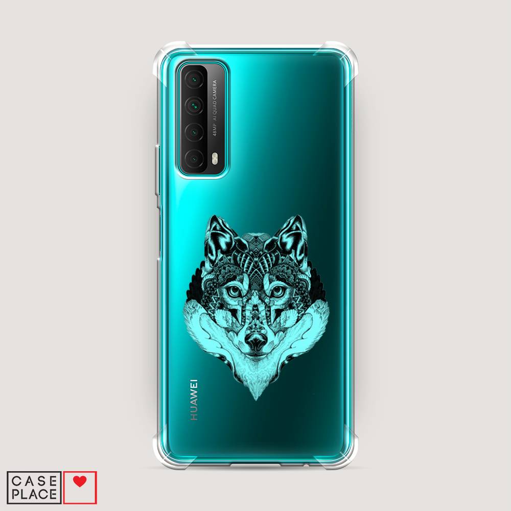 

Чехол Awog на Huawei P Smart 2021 "Бирюзовый волк", Разноцветный, 6104751-1