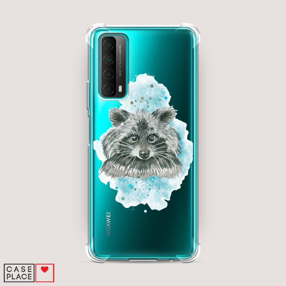 

Чехол Awog на Huawei P Smart 2021 "Енот в голубом облаке", Разноцветный, 6104751-1