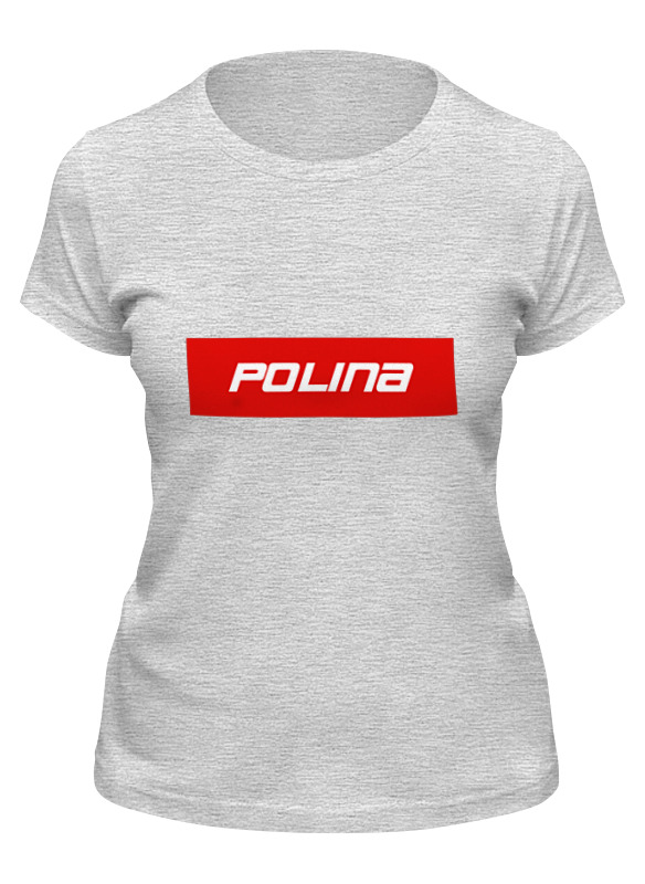 

Футболка женская Printio Polina серая L, Серый, Polina