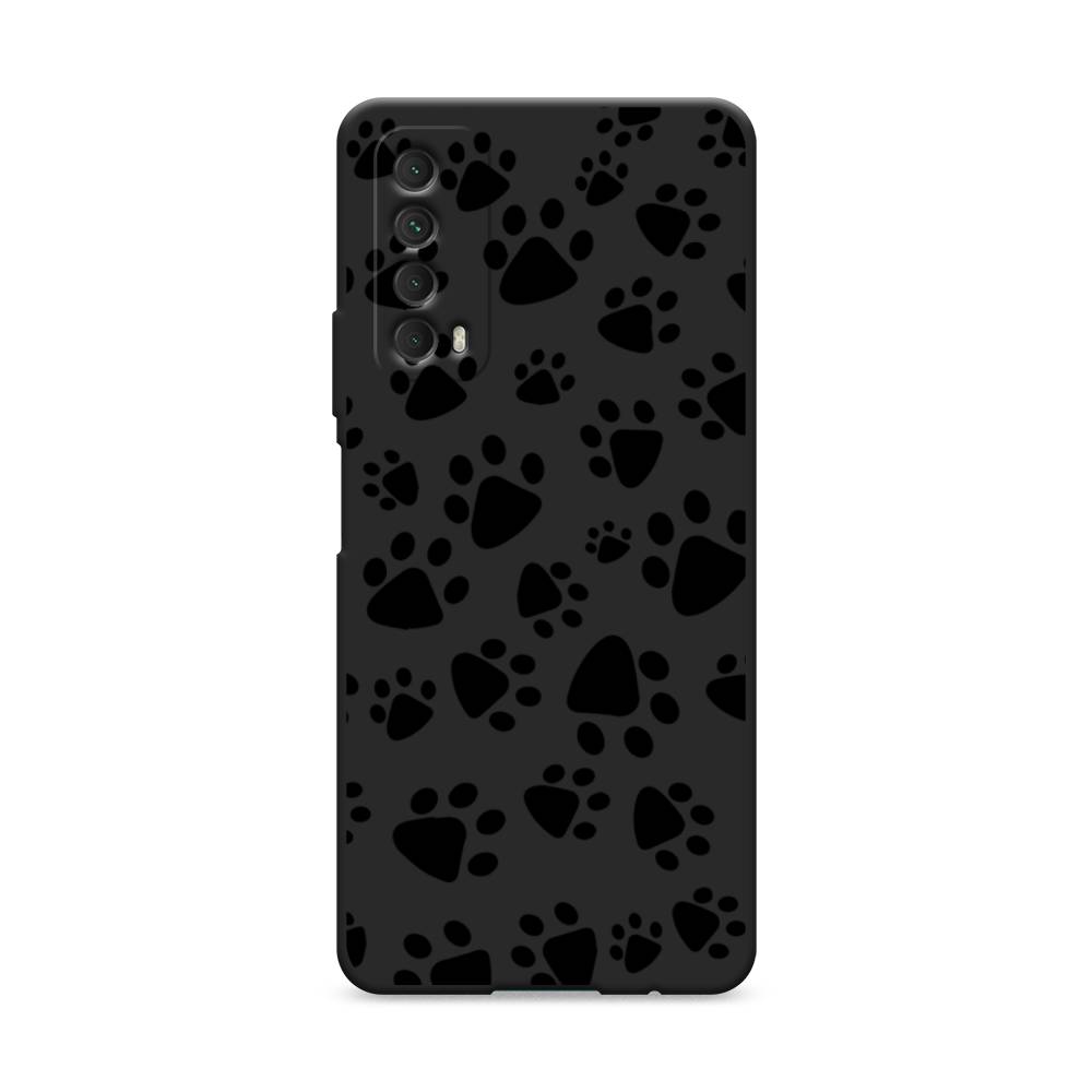 

Чехол Awog на Huawei P Smart 2021 "Лапки черные", Разноцветный, 6104752-1