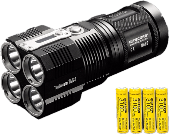 

Комплект мощного фонаря Nitecore TM28 KIT с высокотоковыми аккумуляторами IMR