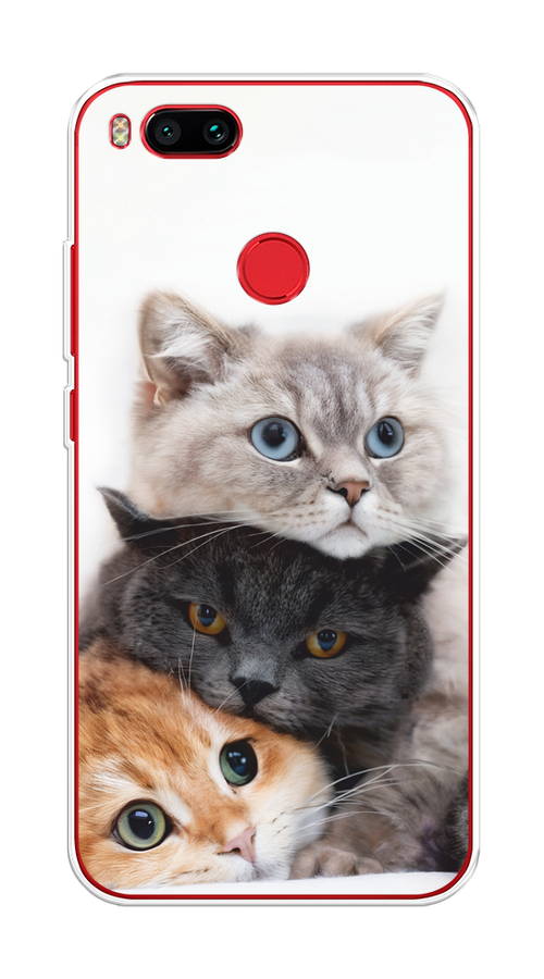 

Чехол на Xiaomi Mi A1/5X "Пушистые мордашки", Серый;черный;оранжевый, 32650-1