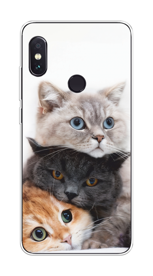 

Чехол на Xiaomi Redmi Note 5/Note 5 Pro "Пушистые мордашки", Серый;черный;оранжевый, 32750-1