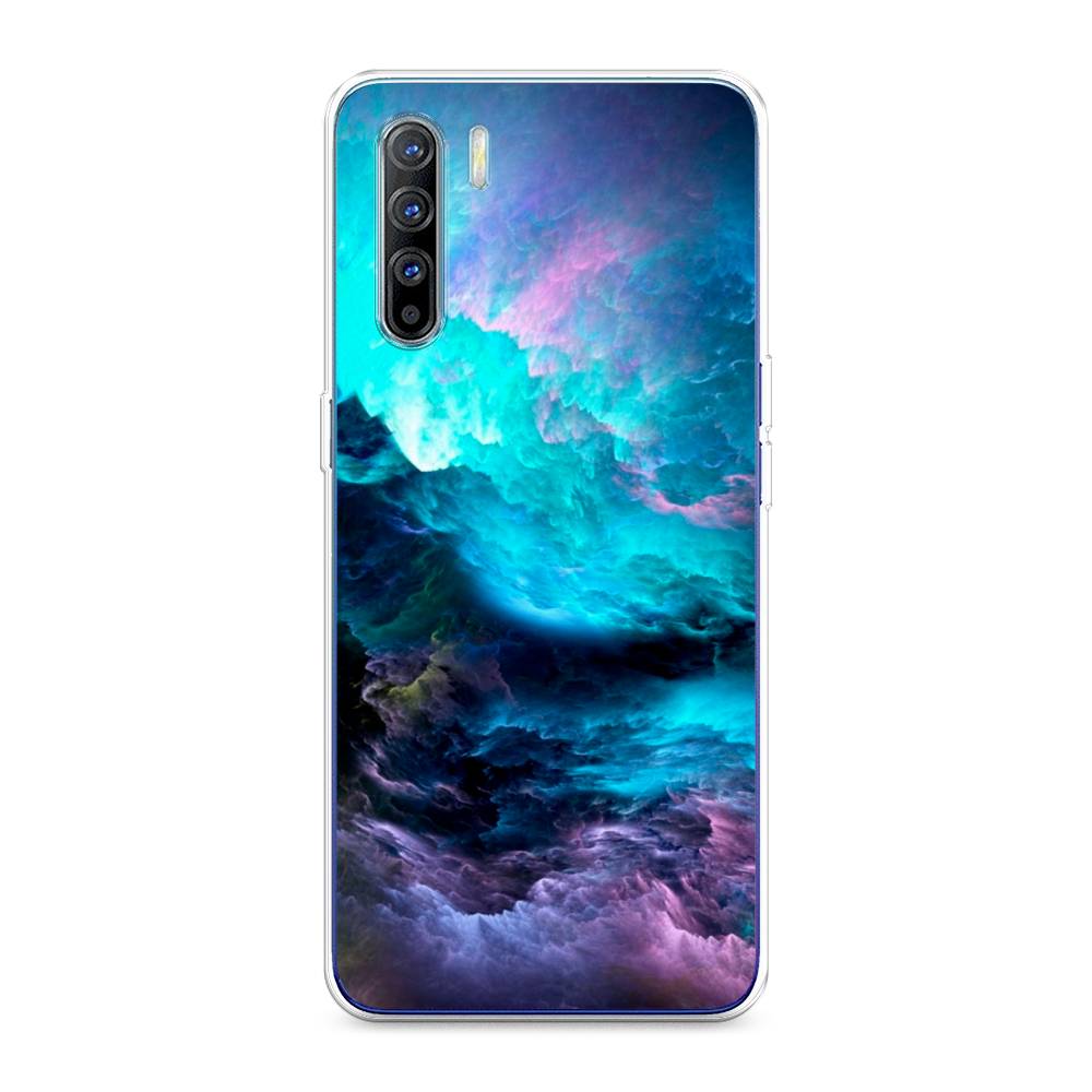 

Чехол Awog на Oppo A91/Reno 3 "Бирюзовое небо", Разноцветный, 252450-4