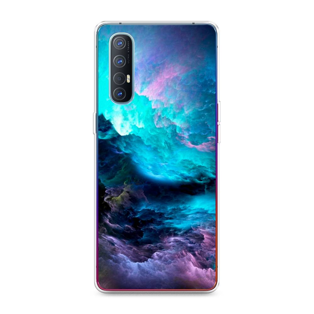 

Чехол Awog на Oppo Reno 3 Pro "Бирюзовое небо", Разноцветный, 252550-4