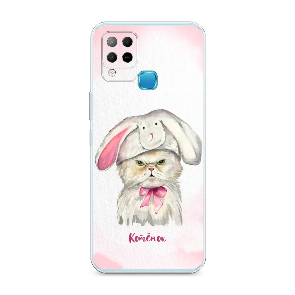 

Чехол для Infinix Hot 10S "Мой котёнок", Розовый;серый, 3100250-1