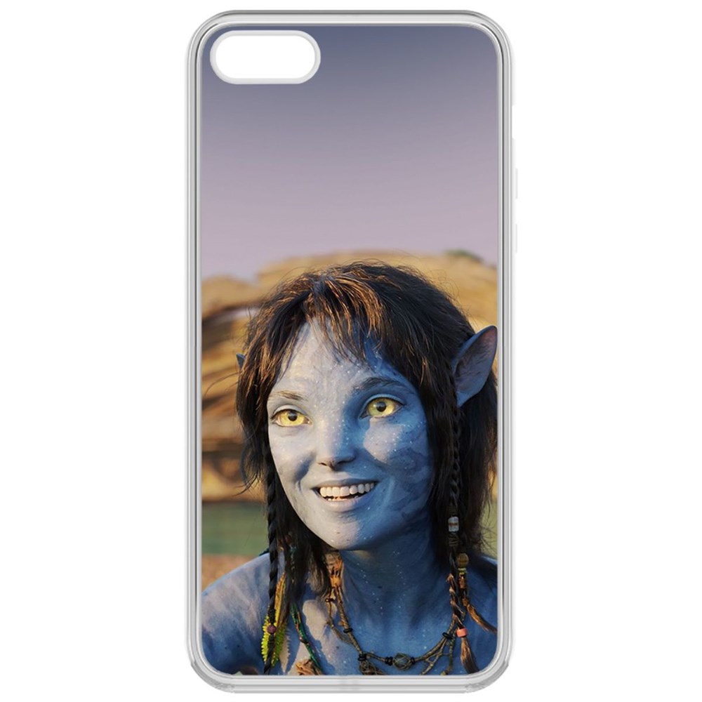 

Чехол-накладка кейс Аватар - Кири для iPhone 5S, Прозрачный