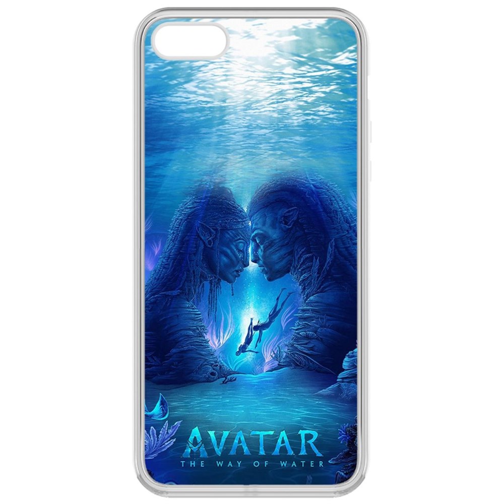 

Чехол-накладка кейс Аватар - Рифы для iPhone 5S, Прозрачный