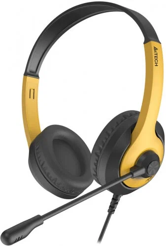 

Игровые наушники A4Tech Fstyler FH100U желтый, черный