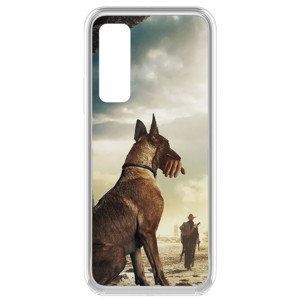 

Чехол-накладка Krutoff Clear Case Фоллаут (Fallout) - Псина для Vivo Y53s, Прозрачный