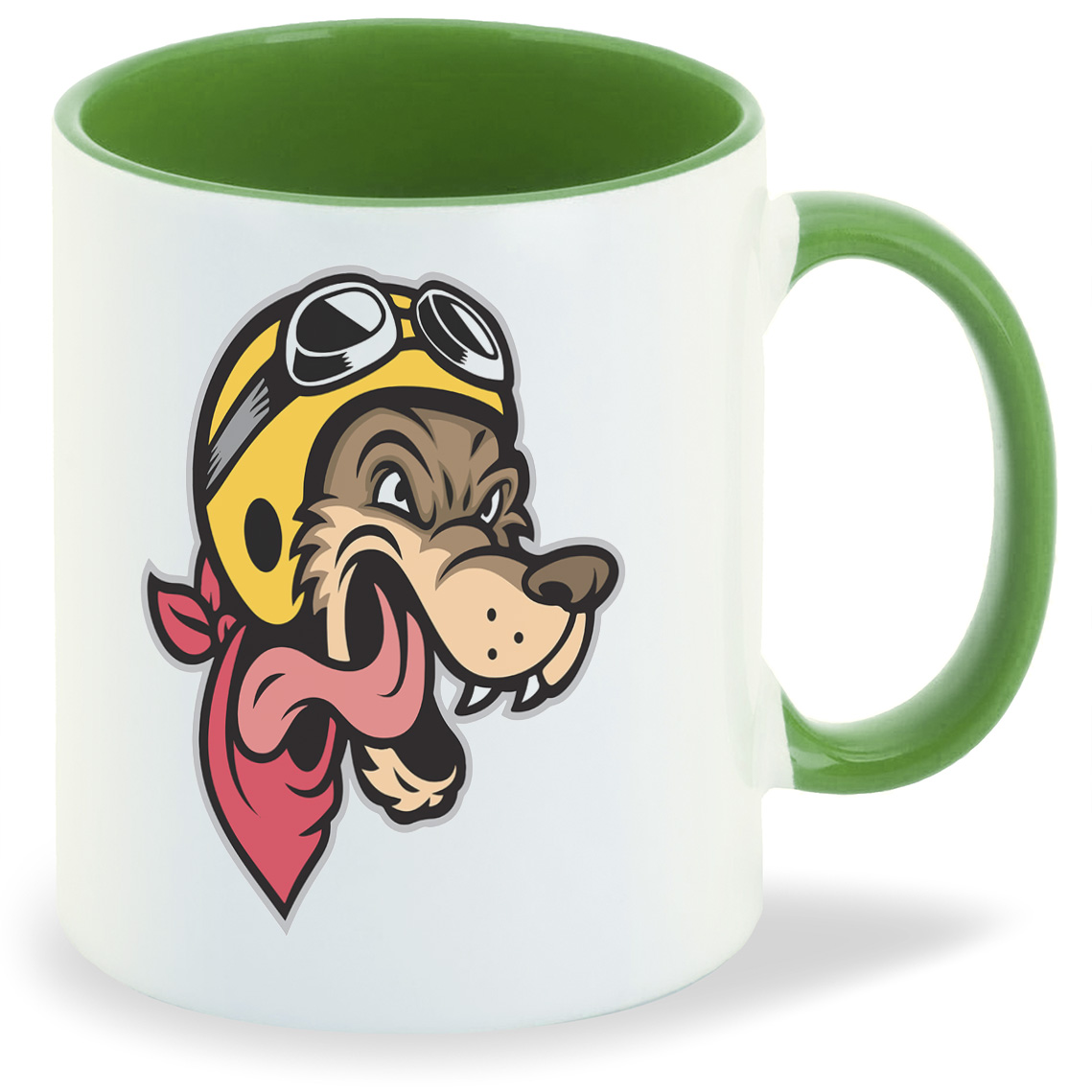 

Кружка CoolPodarok Животные.Волк в шлеме, Животные.Волк в шлеме