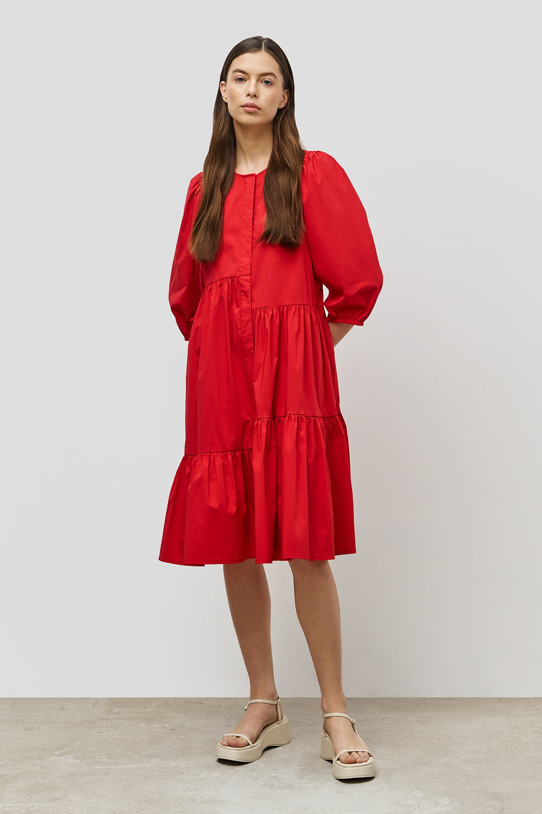 Платье женское Baon B451014 красное XS