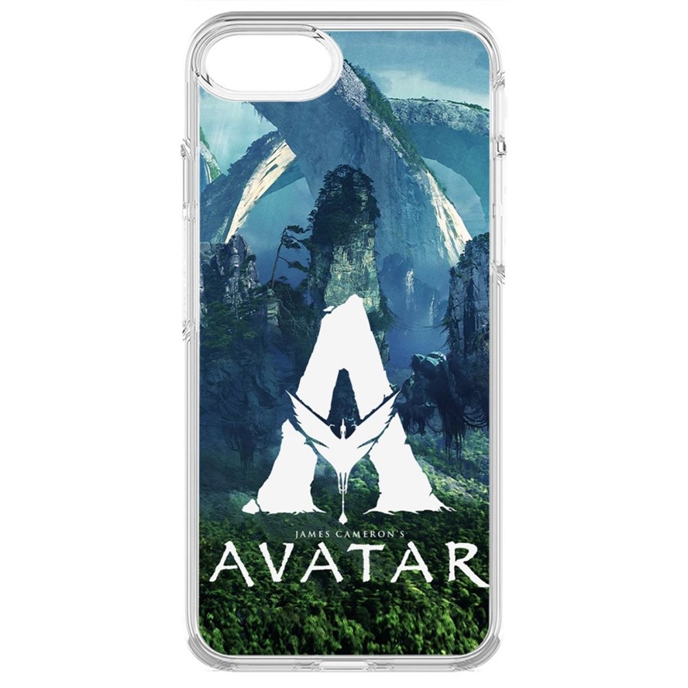

Чехол-накладка кейс Аватар - Белое лого для iPhone SE 2020