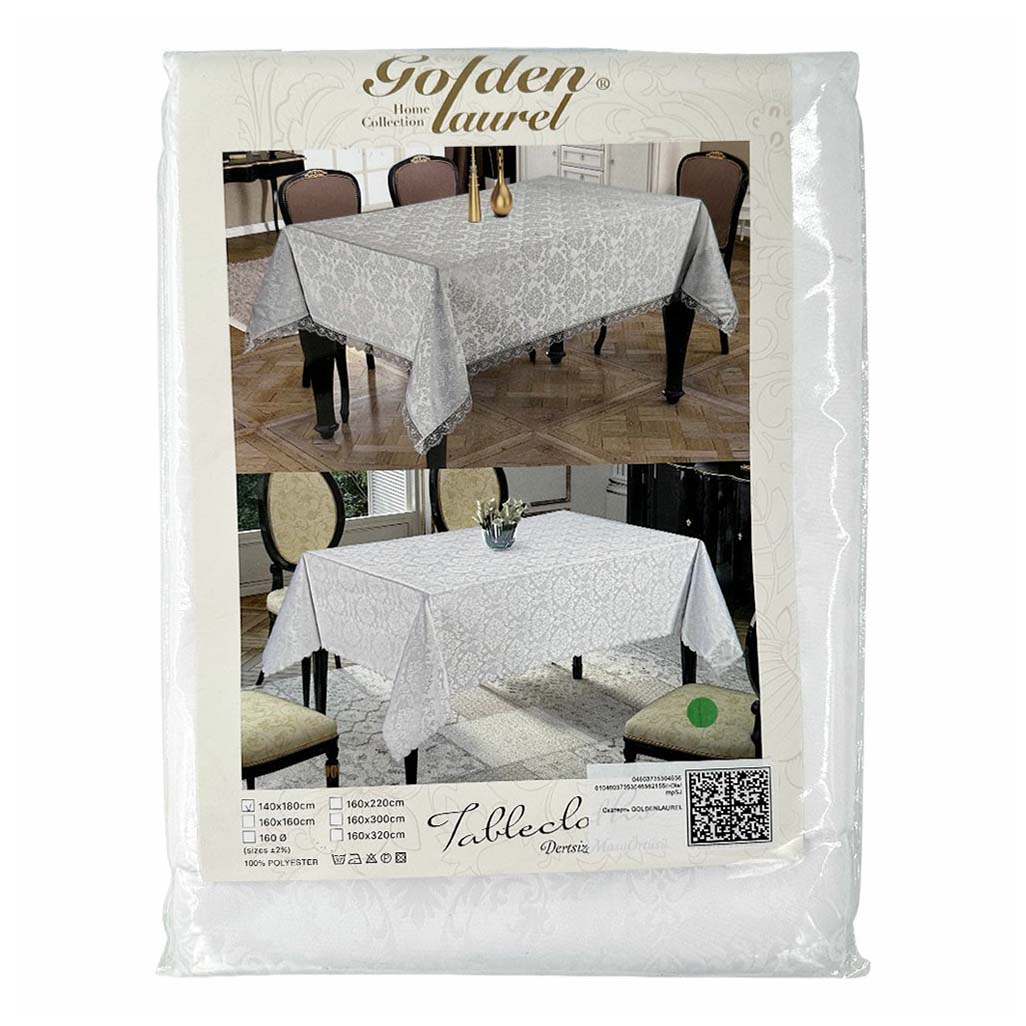 

Скатерть Golden Laurel 140x180 полиэстер белый
