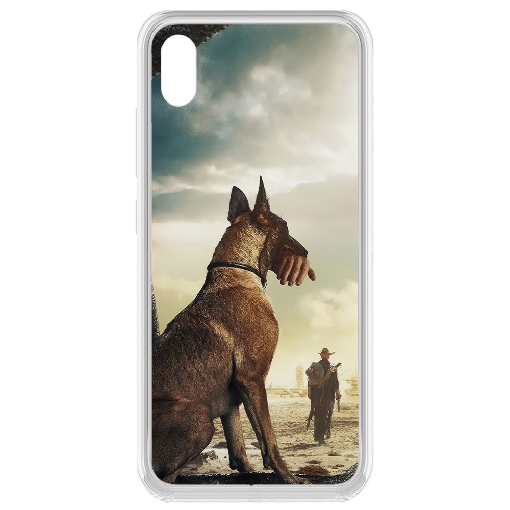 

Чехол-накладка Krutoff Clear Case Фоллаут (Fallout) - Псина для Vivo Y91c