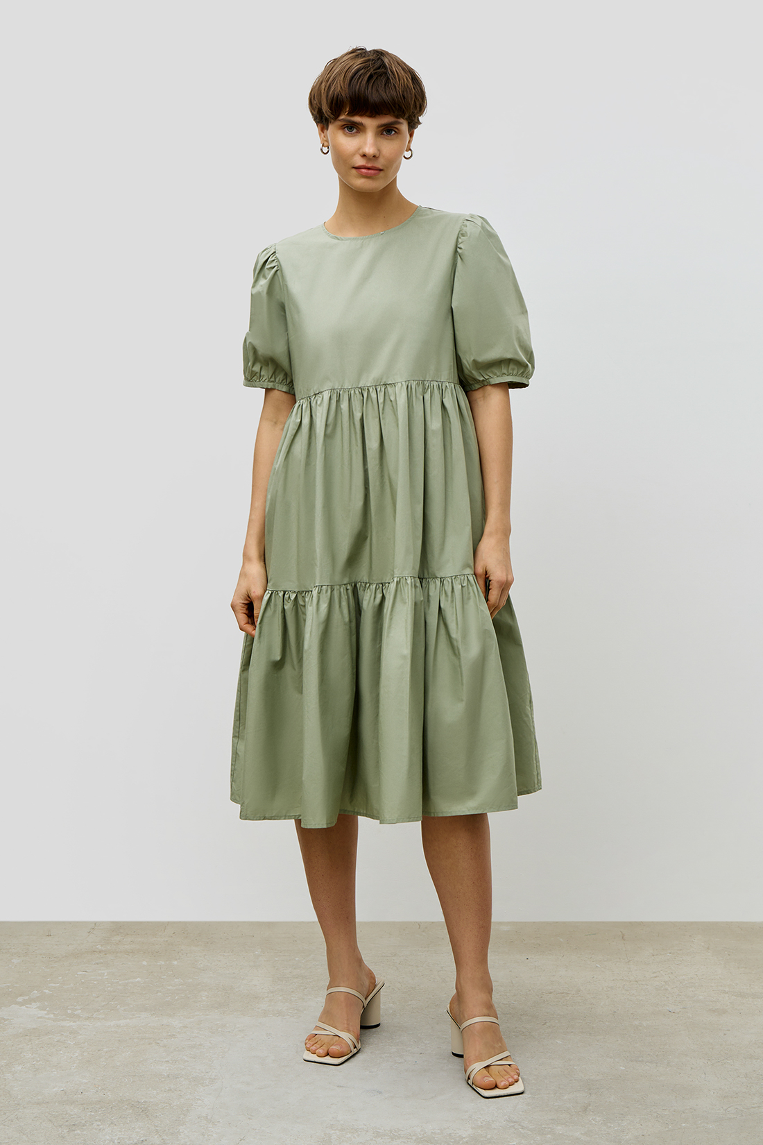 Платье женское Baon B451072 зеленое L