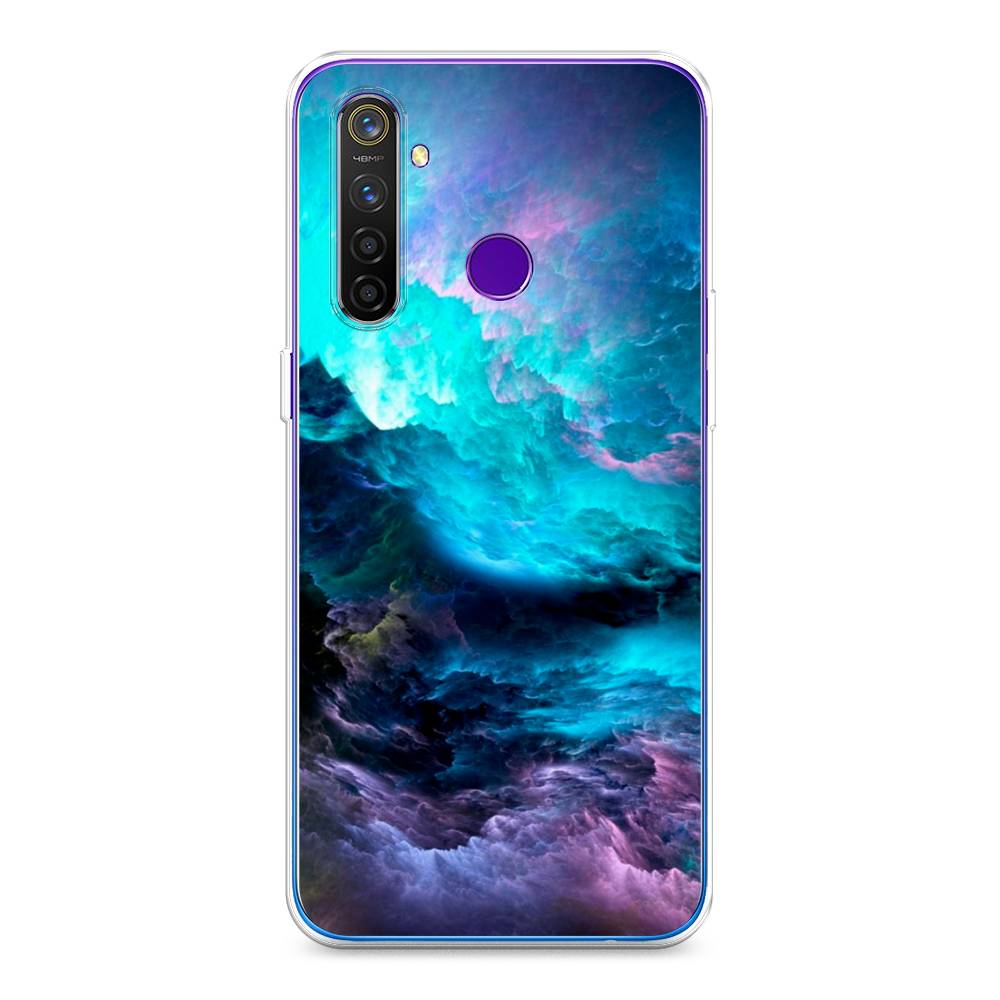 

Чехол Awog на Realme 5 Pro "Бирюзовое небо", Разноцветный, 251650-4