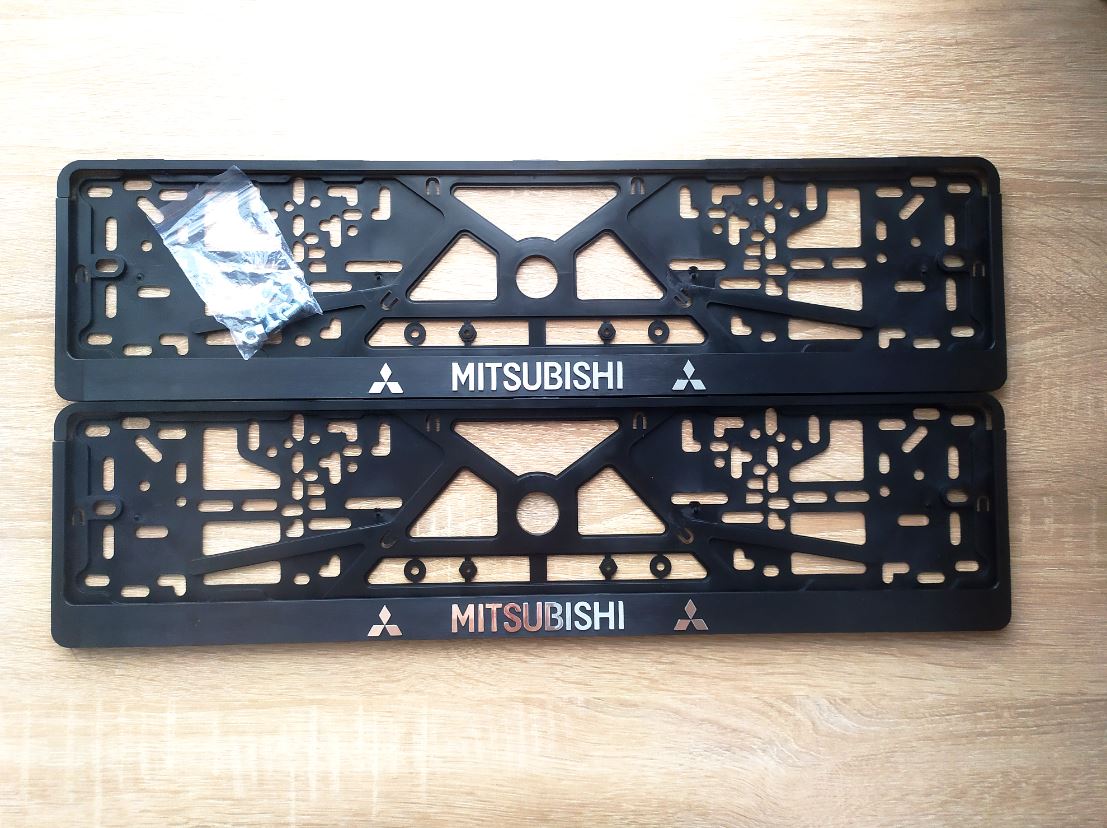 Рамки номерного знака Логоавто MITSUBISI Митсубиси, 2 рамки + крепеж