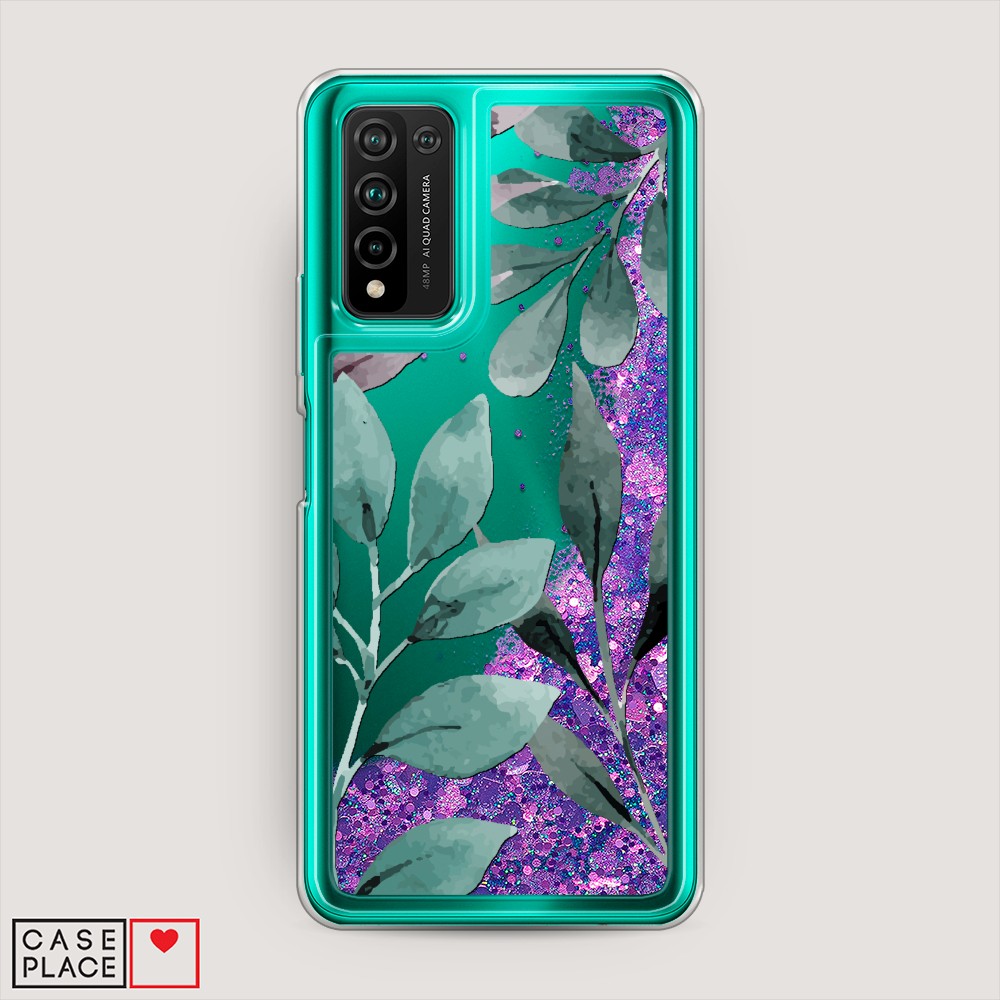 

Чехол Awog на Honor 10X Lite "Листы цветов", Разноцветный, 6104692-1