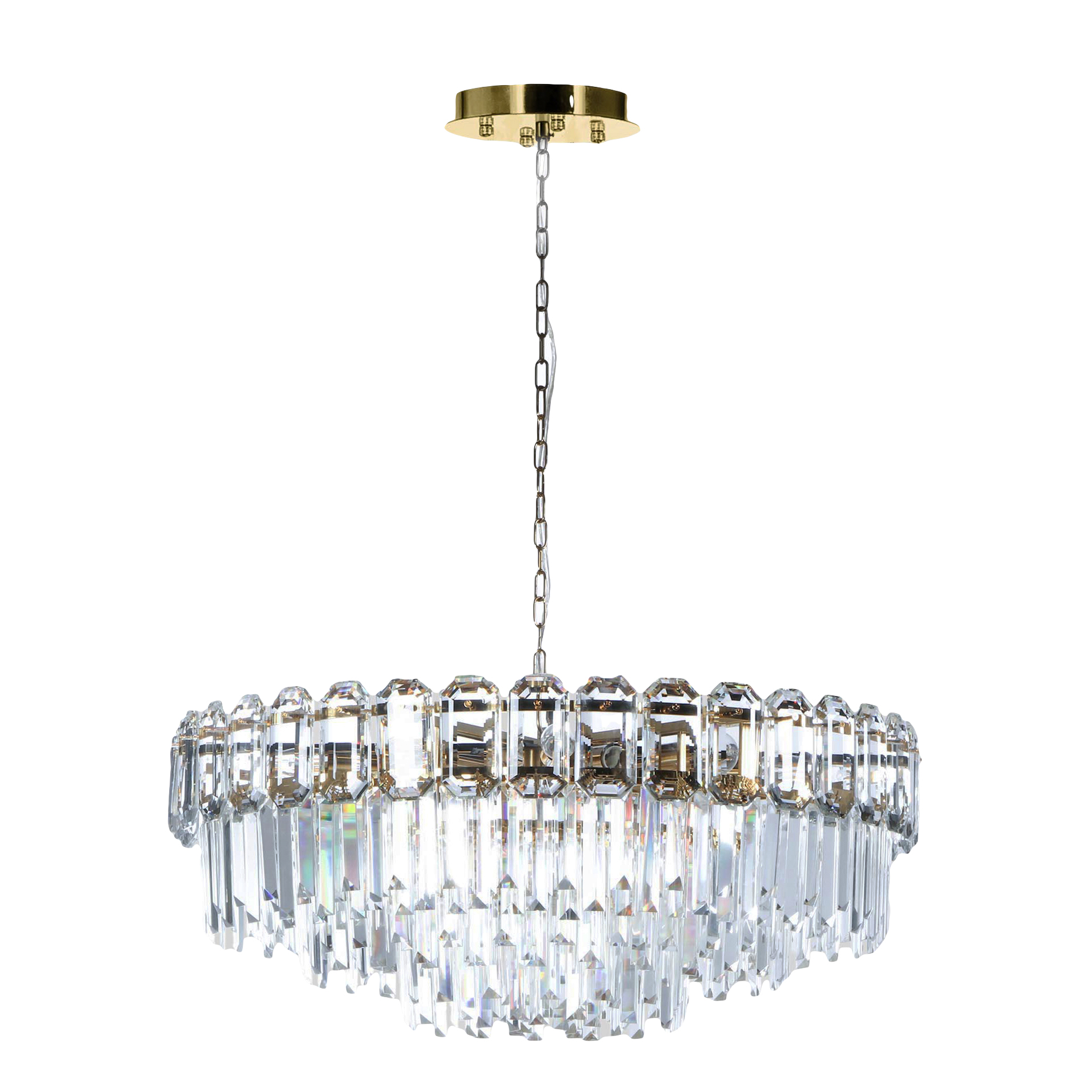 Люстра Zoyi Crystal ZY-8816HL-8 E14 золотистая