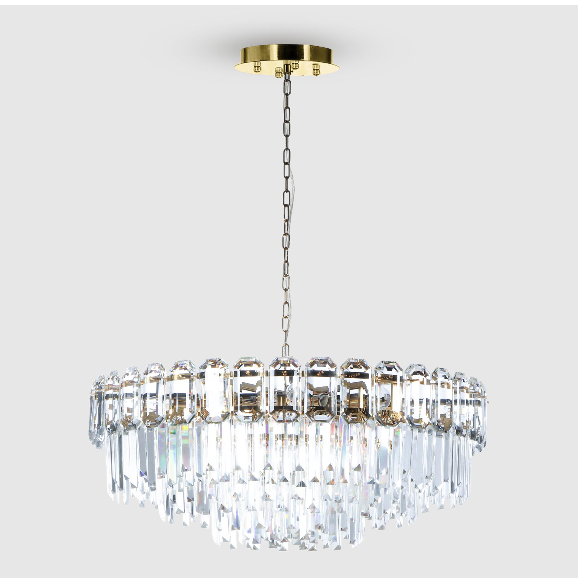 

Люстра Zoyi Crystal ZY-8825HL-8 E14 золотистая