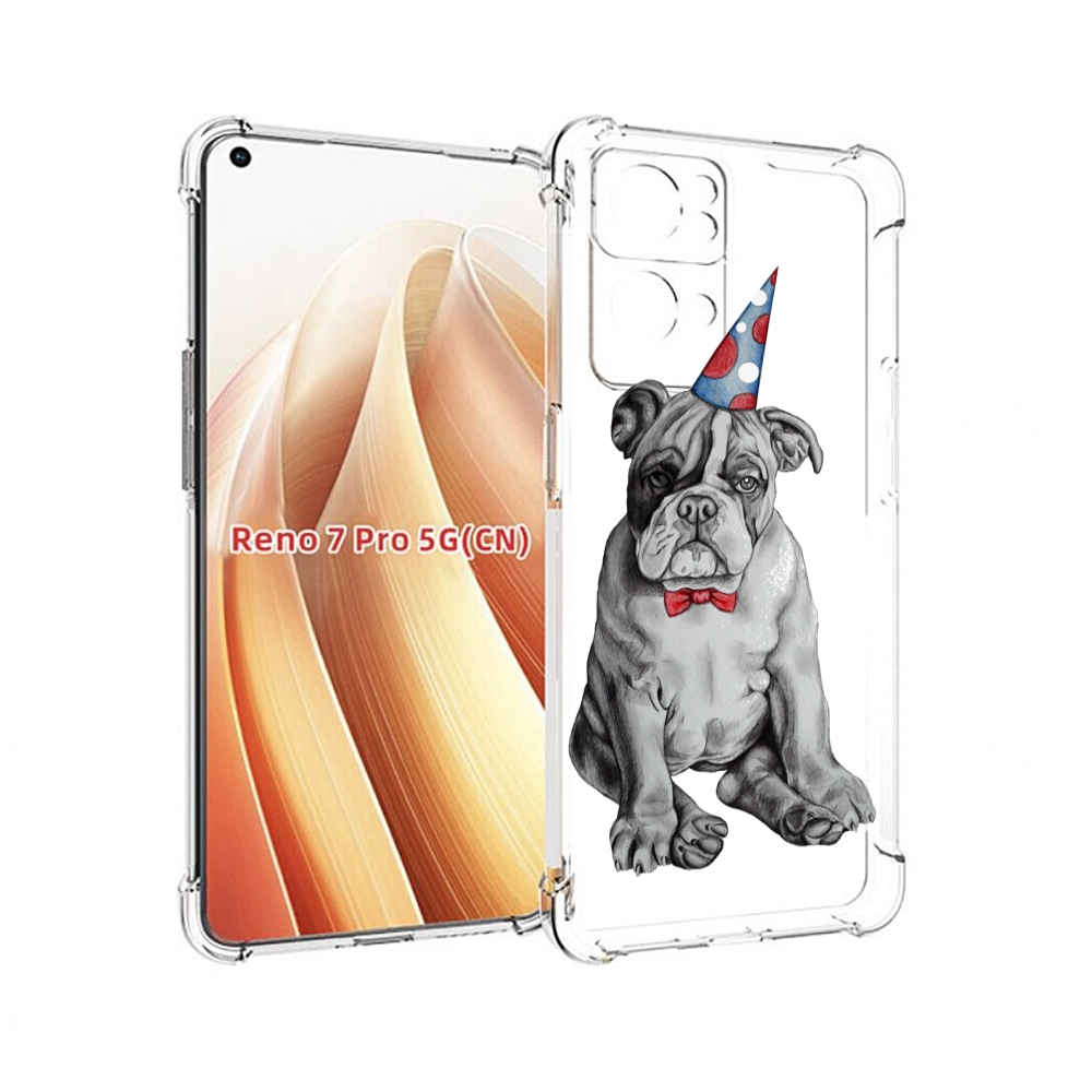

Чехол MyPads праздничный щенок для OPPO Reno7 Pro 5G, Прозрачный, Tocco
